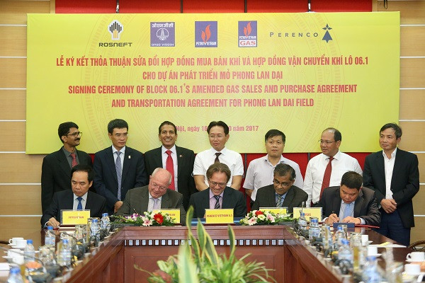 Các bên ký kết Hợp đồng vận chuyển, xử lý và quản lý khí và condensate Lô 06.1 Các bên ký kết Hợp đồng vận chuyển, xử lý và quản lý khí và condensate Lô 06.1