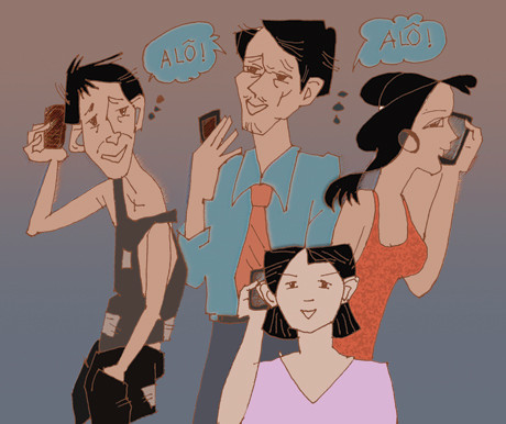 Ngày nay nhiều bạn trẻ quên mất văn hoá khi sử dụng điện thoại nơi công cộng. (Ảnh minh hoạ: Lê Duy/ Báo Ấp Bắc)