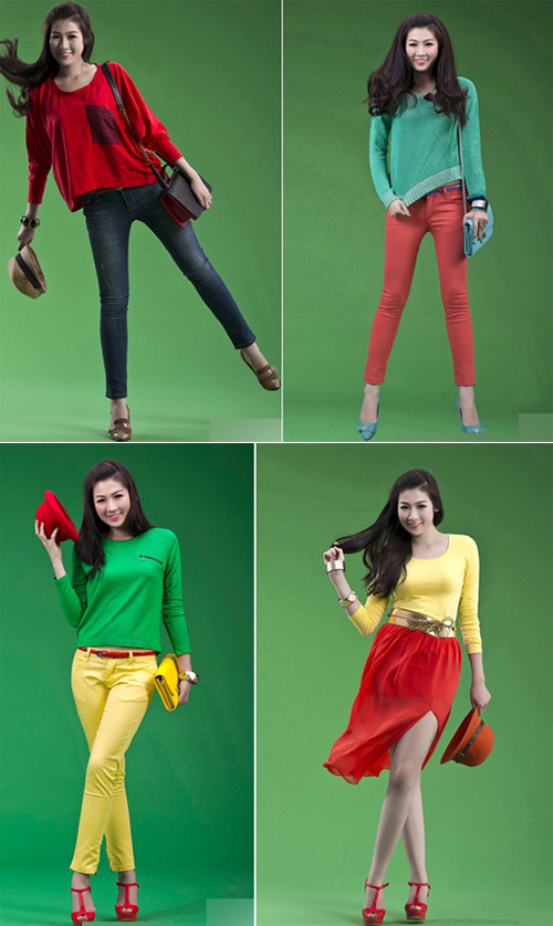 Phối đồ color block. Xu hướng này vẫn đang thịnh hành và đặc biệt thích hợp với độ tuổi của Tú Anh. Phối đồ color block. Xu hướng này vẫn đang thịnh hành và đặc biệt thích hợp với độ tuổi của Tú Anh.