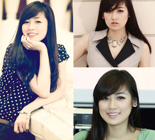 Tóc mái ngang. Đây là kiểu tóc khiến Tú Anh trẻ trung nhất. Tóc mái ngang. Đây là kiểu tóc khiến Tú Anh trẻ trung nhất.