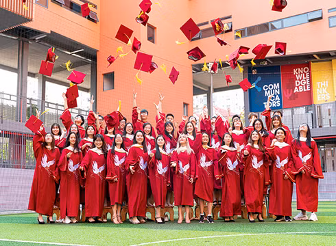 Lễ tốt nghiệp của học sinh lớp 12 Trường Quốc tế Bắc Mỹ SNA (ảnh: SNA)