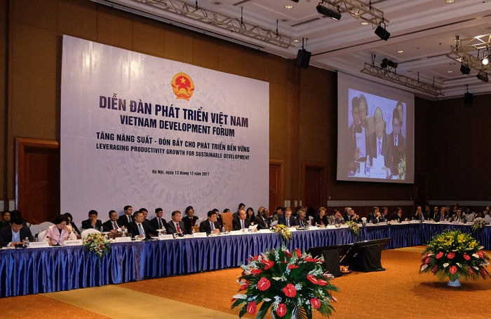 Chủ đề Diễn đàn năm nay là “Tăng năng suất, đòn bẩy của tăng trưởng bền vững”. Ảnh: Chinhphu.vn Chủ đề Diễn đàn năm nay là “Tăng năng suất, đòn bẩy của tăng trưởng bền vững”. Ảnh: Chinhphu.vn