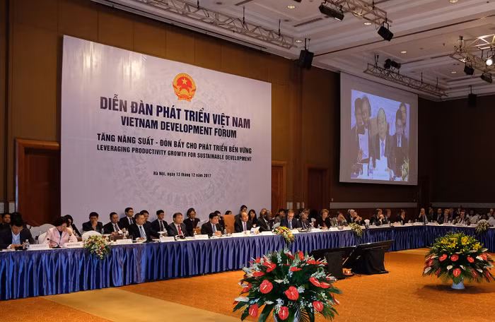 Chủ đề Diễn đàn năm nay là “Tăng năng suất, đòn bẩy của tăng trưởng bền vững”. Ảnh: Chinhphu.vn
