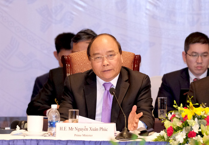 Thủ tướng Nguyễn Xuân Phúc đánh giá cao chủ đề “Tăng năng suất, đòn bẩy của tăng trưởng bền vững”. Ảnh: Chinhphu.vn Thủ tướng Nguyễn Xuân Phúc đánh giá cao chủ đề “Tăng năng suất, đòn bẩy của tăng trưởng bền vững”. Ảnh: Chinhphu.vn