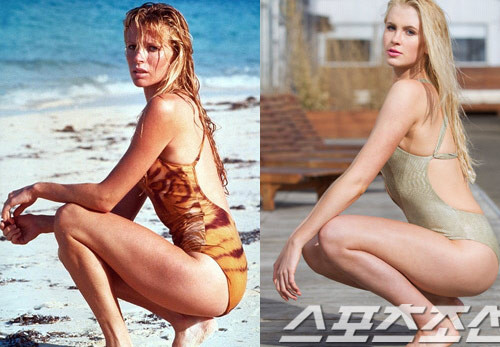 Ireland Baldwin (phải) muốn tiếp nối sự nghiệp của mẹ mình là cựu người mẫu kiêm diễn viên Kim Basinger (trái)