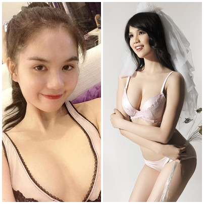 Sau này, một số hình ảnh của cô nàng đưa lên facebook lại một lần nữa 'tố cáo' vòng 1 của Ngọc Trinh. Sau này, một số hình ảnh của cô nàng đưa lên facebook lại một lần nữa 'tố cáo' vòng 1 của Ngọc Trinh.
