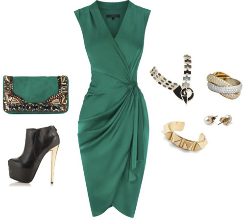 Thêm thắt một vài món phụ kiện đơn giản bạn đã có thể tỏa sáng với wrap dress