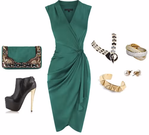 Thêm thắt một vài món phụ kiện đơn giản bạn đã có thể tỏa sáng với wrap dress