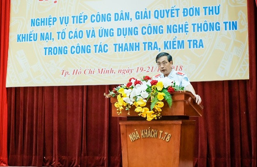 Vụ trưởng Vụ Thanh tra - Kiểm tra Trần Đức Long cho biết, hoạt động thanh tra, kiểm tra, tiếp công dân và giải quyết đơn thư của Ngành thời gian qua đã đạt được nhiều kết quả tích cực. Vụ trưởng Vụ Thanh tra - Kiểm tra Trần Đức Long cho biết, hoạt động thanh tra, kiểm tra, tiếp công dân và giải quyết đơn thư của Ngành thời gian qua đã đạt được nhiều kết quả tích cực.