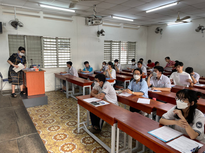 Thí sinh chuẩn bị làm bài thi đánh giá năng lực đợt 2 năm 2023 (ảnh: ĐHQG) Thí sinh chuẩn bị làm bài thi đánh giá năng lực đợt 2 năm 2023 (ảnh: ĐHQG)