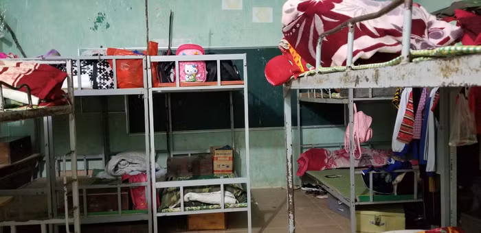 Học sinh bán trú sẽ học tập và ngủ tại trường đến cuối tuần các em sẽ về thăm nhà rồi trở lại trường. Ảnh: NVCC.