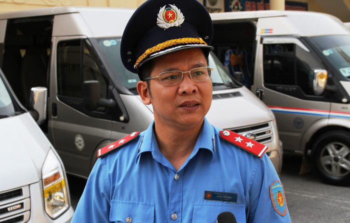 Ông Phan Anh Tuấn, Đội trưởng Đội thanh tra giao thông Cầu Giấy cho biết Ông Phan Anh Tuấn, Đội trưởng Đội thanh tra giao thông Cầu Giấy cho biết