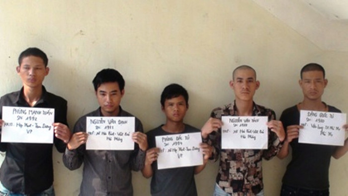 Các đối tượng gây án đã bị bắt giữ