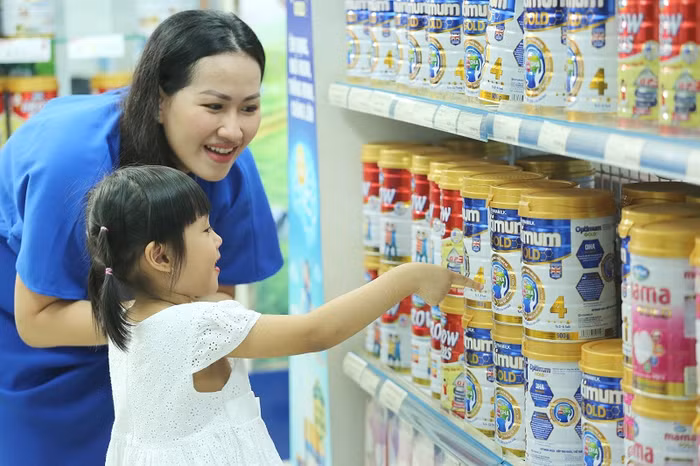 Vinamilk đa dạng hóa các dòng sản phẩm nhằm đáp ứng đầy đủ những nhu cầu về dinh dưỡng cho trẻ em