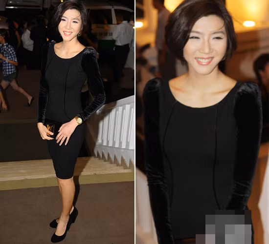 Với siêu mẫu Ngọc Quyên thì cô mặc váy đen đi cùng phụ kiện ánh vàng rất bắt mắt Với siêu mẫu Ngọc Quyên thì cô mặc váy đen đi cùng phụ kiện ánh vàng rất bắt mắt