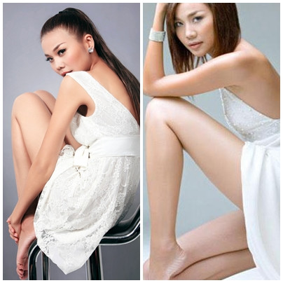 .. hoặc co chân "gợi cảm" là tư thế quen thuộc của Thanh Hằng trong nhiều shot hình .. hoặc co chân "gợi cảm" là tư thế quen thuộc của Thanh Hằng trong nhiều shot hình