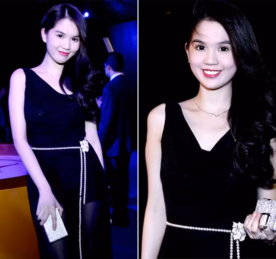 Ngọc Trinh khoe nhan sắc rạng ngời, quyến rũ. Cô kết hợp váy đen với phụ kiện trắng lấp lánh để nổi bật và tôn lên làn da trắng. Ngọc Trinh khoe nhan sắc rạng ngời, quyến rũ. Cô kết hợp váy đen với phụ kiện trắng lấp lánh để nổi bật và tôn lên làn da trắng.