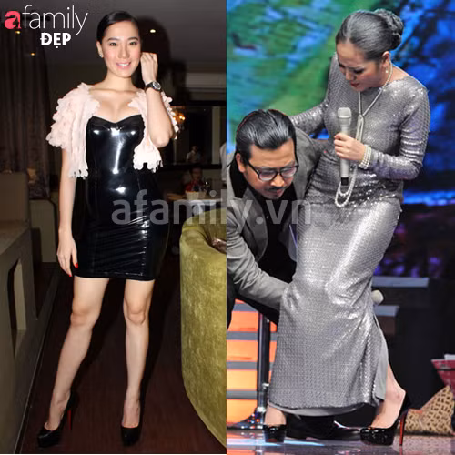 Phương Linh và Chung Thục Quyên cùng đụng mẫu Daffodile đen của Louboutin. Phương Linh và Chung Thục Quyên cùng đụng mẫu Daffodile đen của Louboutin.