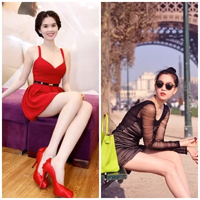 ... hoặc thả lỏng ý nhị khoe đôi chân nuột nà và mịn màng của mình.
