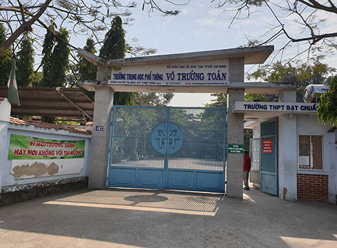 Trường trung học phổ thông Võ Trường Toản, quận 12, Thành phố Hồ Chí Minh (ảnh: P.L) Trường trung học phổ thông Võ Trường Toản, quận 12, Thành phố Hồ Chí Minh (ảnh: P.L)