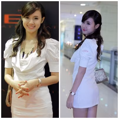 Chiếc váy màu trắng đơn giản và tinh tế này phù hợp với mọi cô gái.