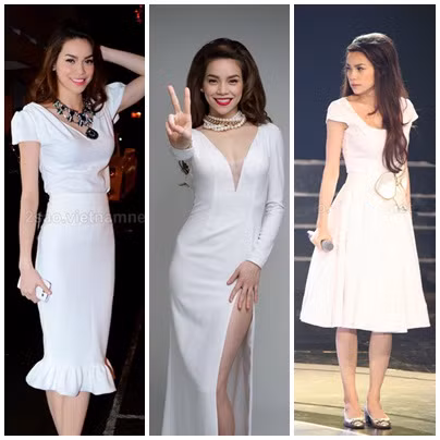Hồ Ngọc Hà có vẻ như là một tín đồ của những chiếc váy trắng. Và bất kể khi nào diện chúng, cô cũng thật đẹp. Hãy nhìn cách mix váy trắng của Hồ Ngọc Hà, và hãy chọn một chiếc váy trắng bạn ưng ý nhất trong tủ đồ của mình để diện trong ngày 20/10.