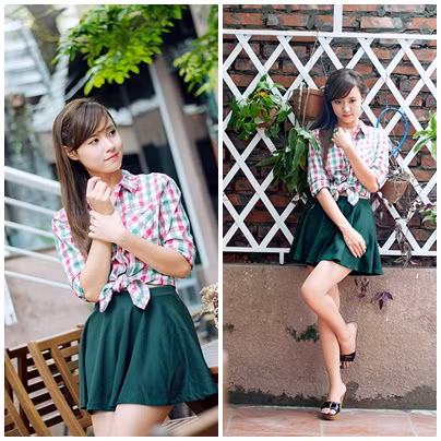 Những cô nàng dễ thương như Midu đừng bỏ qua kiểu mix trang phục này nhé.