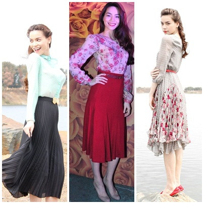 1. Cô nàng thời trang Hồ Ngọc Hà Những chiếc váy dài ngọt ngào và nữ tính luôn được lòng "ngôi sao thời trang" Hồ Ngọc Hà. Hãy nhìn sự mềm mại và dịu dàng toát ra từ cô nàng, đủ biết đây chính là item đặc biệt dành riêng cho ngày của phái nữ. 1. Cô nàng thời trang Hồ Ngọc Hà Những chiếc váy dài ngọt ngào và nữ tính luôn được lòng "ngôi sao thời trang" Hồ Ngọc Hà. Hãy nhìn sự mềm mại và dịu dàng toát ra từ cô nàng, đủ biết đây chính là item đặc biệt dành riêng cho ngày của phái nữ.