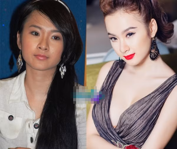 Làn da Angela Phương Trinh trắng hơn, nhưng cách trang điểm khiến cô già đi trông thấy. Làn da Angela Phương Trinh trắng hơn, nhưng cách trang điểm khiến cô già đi trông thấy.