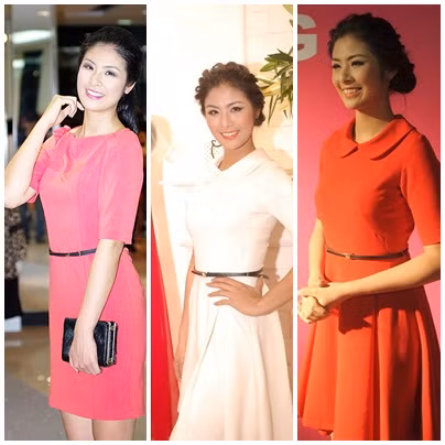 Những chiếc váy đơn giản, với điểm nhấn là thắt lưng nhỏ ở eo, nếu bạn muốn mình đơn giản mà vẫn thật xinh đẹp.