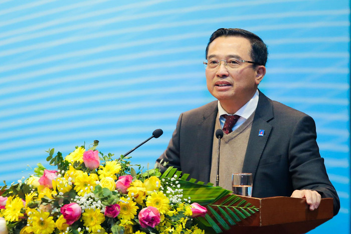 Ông Hoàng Quốc Vượng - Chủ tịch Hội đồng thành viên Petrovietnam phát biểu. Ông Hoàng Quốc Vượng - Chủ tịch Hội đồng thành viên Petrovietnam phát biểu.