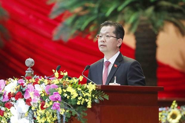 Đồng chí Nguyễn Văn Quảng, Bí thư Thành ủy Đà Nẵng trình bày tham luận. (Ảnh: TTXVN) Đồng chí Nguyễn Văn Quảng, Bí thư Thành ủy Đà Nẵng trình bày tham luận. (Ảnh: TTXVN)