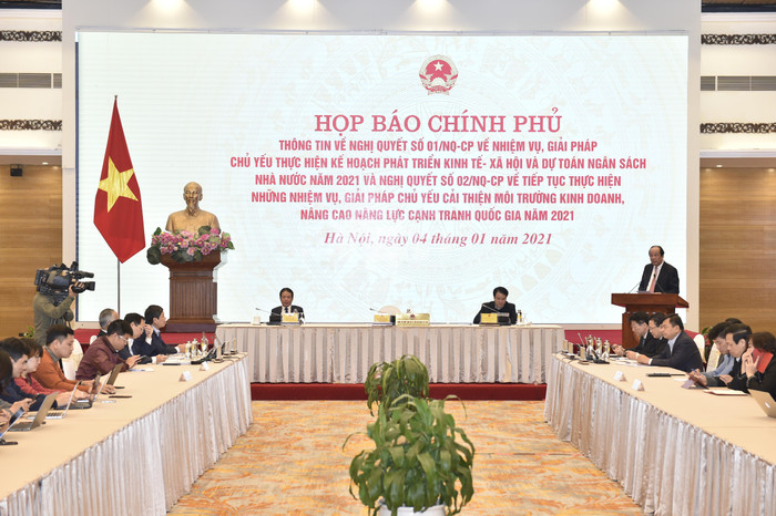 Quang cảnh họp báo. Ảnh: VGP/Nhật Bắc