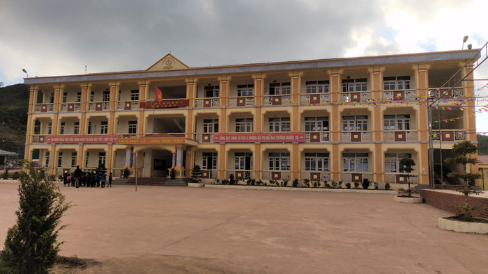 Giờ học ở Cao Chải. Ảnh: L.C Giờ học ở Cao Chải. Ảnh: L.C