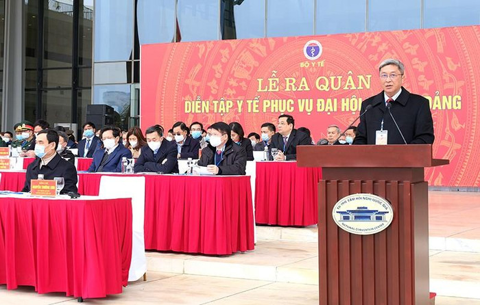 Thứ trưởng Bộ Y tế Nguyễn Trường Sơn phát biểu tại buổi lễ. Ảnh:Trần Minh Thứ trưởng Bộ Y tế Nguyễn Trường Sơn phát biểu tại buổi lễ. Ảnh:Trần Minh