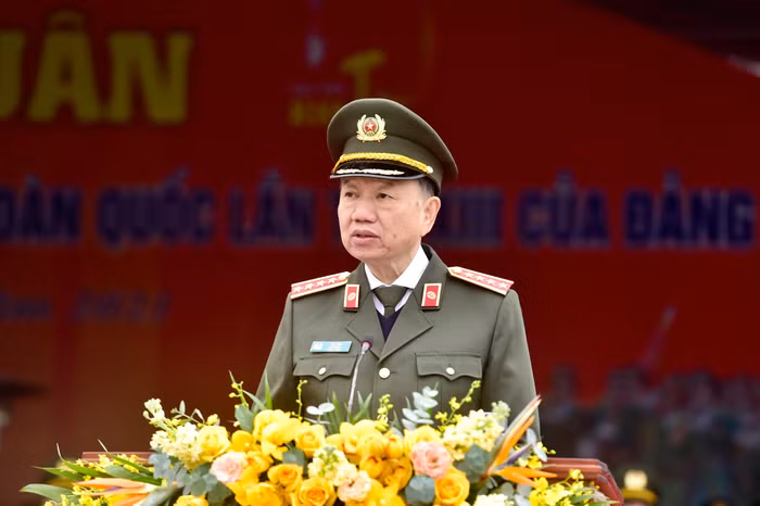 Đại tướng Tô Lâm phát biểu tại buổi lễ. Ảnh: VGP/Nhật Bắc