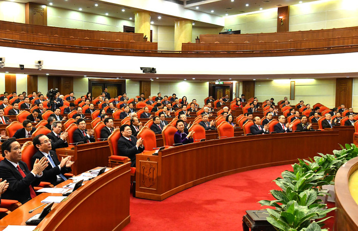 Bế mạc Hội nghị lần thứ 15 Ban Chấp hành Trung ương Đảng khoá XII. Ảnh: VGP