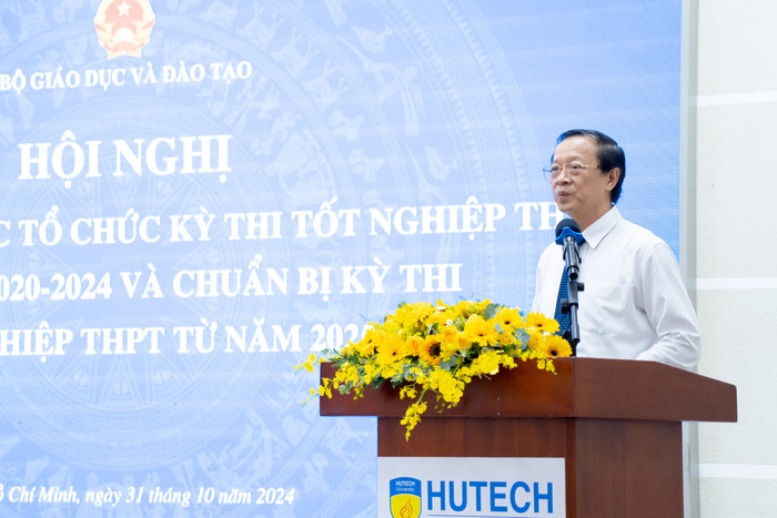 Thứ trưởng Bộ Giáo dục và Đào tạo Phạm Ngọc Thưởng phát biểu tại hội nghị (ảnh: V.D) gdvn_ThutruongPhamNgocThuong.jpg