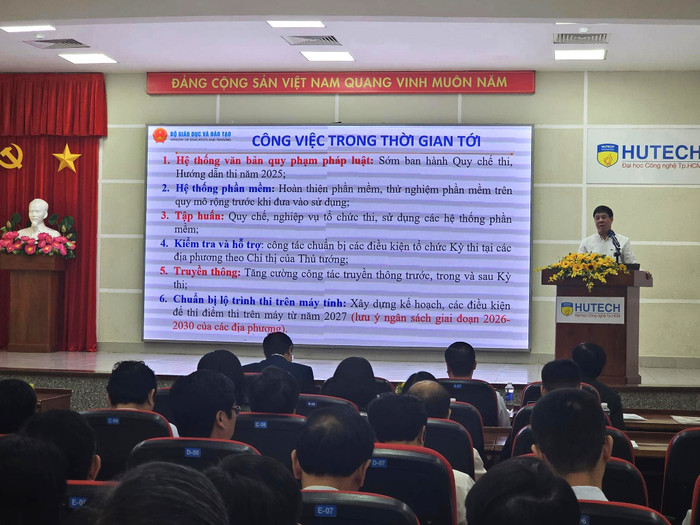 Quang cảnh hội nghị. (ảnh: V.D) gdvn_hoinghiBoHutechf.jpg