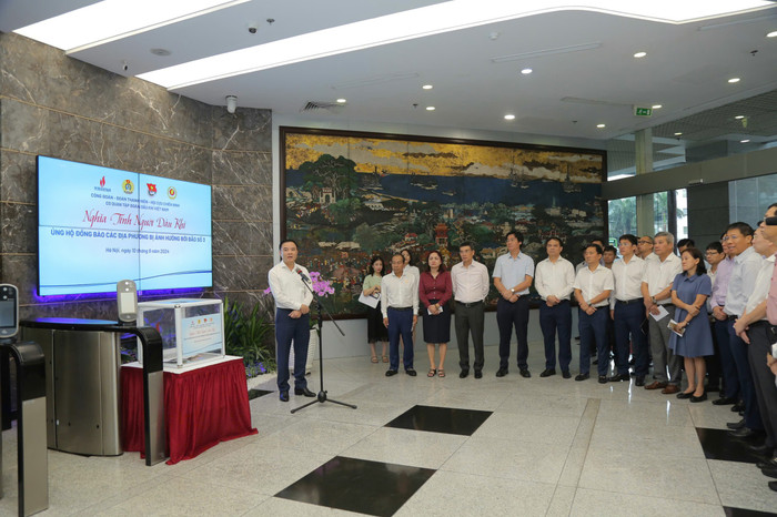 Tổng giám đốc Petrovietnam Lê Ngọc Sơn kêu gọi cán bộ, công nhân viên dầu khí phát huy tinh thần tương thân tương ái, văn hóa “Nghĩa tình” của người Dầu khí, thông qua nhiều hình thức hỗ trợ, giúp đỡ đồng bào các địa phương chịu thiệt hại do bão số 3. A2 (16).jpg