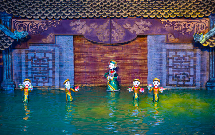 Một trích đoạn được nhiều du khách yêu thích trong show diễn Rối Việt. Một trích đoạn được nhiều du khách yêu thích trong show diễn Rối Việt.