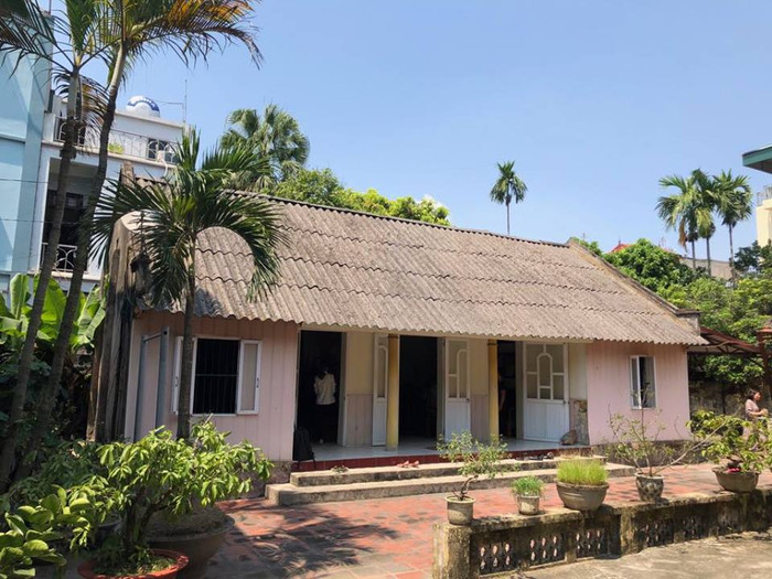 Ngôi nhà thờ đơn sơ của gia đình nguyên Tổng Bí thư Đỗ Mười tại xã Đông Mỹ.