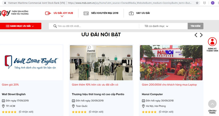 Một thiên đường ưu đãi đầy tiện ích tại cộng đồng JOY – Maritime Bank Một thiên đường ưu đãi đầy tiện ích tại cộng đồng JOY – Maritime Bank