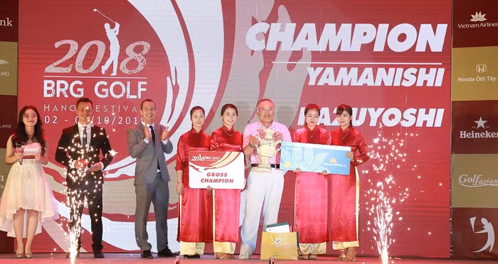 Golf thủ Nhật Bản Yamanishi Kazuyoshi giành chức vô địch BRG Golf Hà Nội Festival 2018 Golf thủ Nhật Bản Yamanishi Kazuyoshi giành chức vô địch BRG Golf Hà Nội Festival 2018