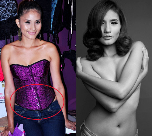 Khi chụp nude, mọi thứ đã trở nên mướt mắt hơn hẳn.