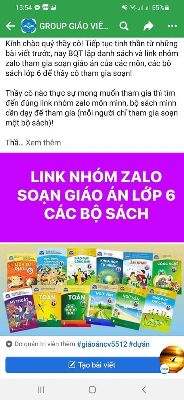 Ảnh chụp màn hình tổ chức dự án soạn kế hoạch bài dạy theo sách giáo khoa mới của các group Ảnh chụp màn hình tổ chức dự án soạn kế hoạch bài dạy theo sách giáo khoa mới của các group