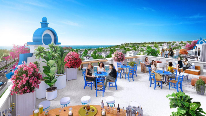 Tầng thượng của boutique hotel tại NovaWorld Phan Thiet với không gian mở và view biển hiếm có rất thích hợp để kinh doanh dịch vụ F&amp;B. (Ảnh phối ảnh)
