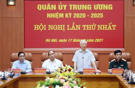 Tổng Bí thư Nguyễn Phú Trọng phát biểu tại Hội nghị. Tổng Bí thư Nguyễn Phú Trọng phát biểu tại Hội nghị.