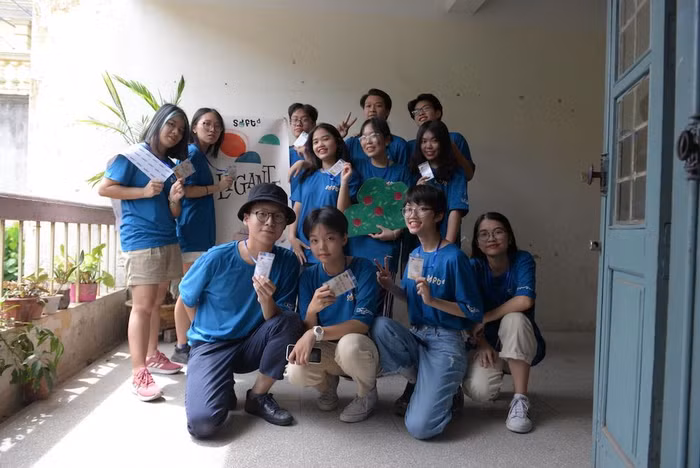 Hải An cùng các thành viên khác trong Ban Điều hành SOFT.D Project 2020. (Ảnh: Nhân vật cung cấp)