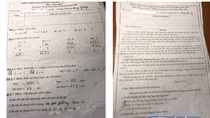 Phụ huynh bức xúc trước bài thi của con bị cô giáo chữa đúng thành sai khiến kết quả thấp kém (ảnh HC)